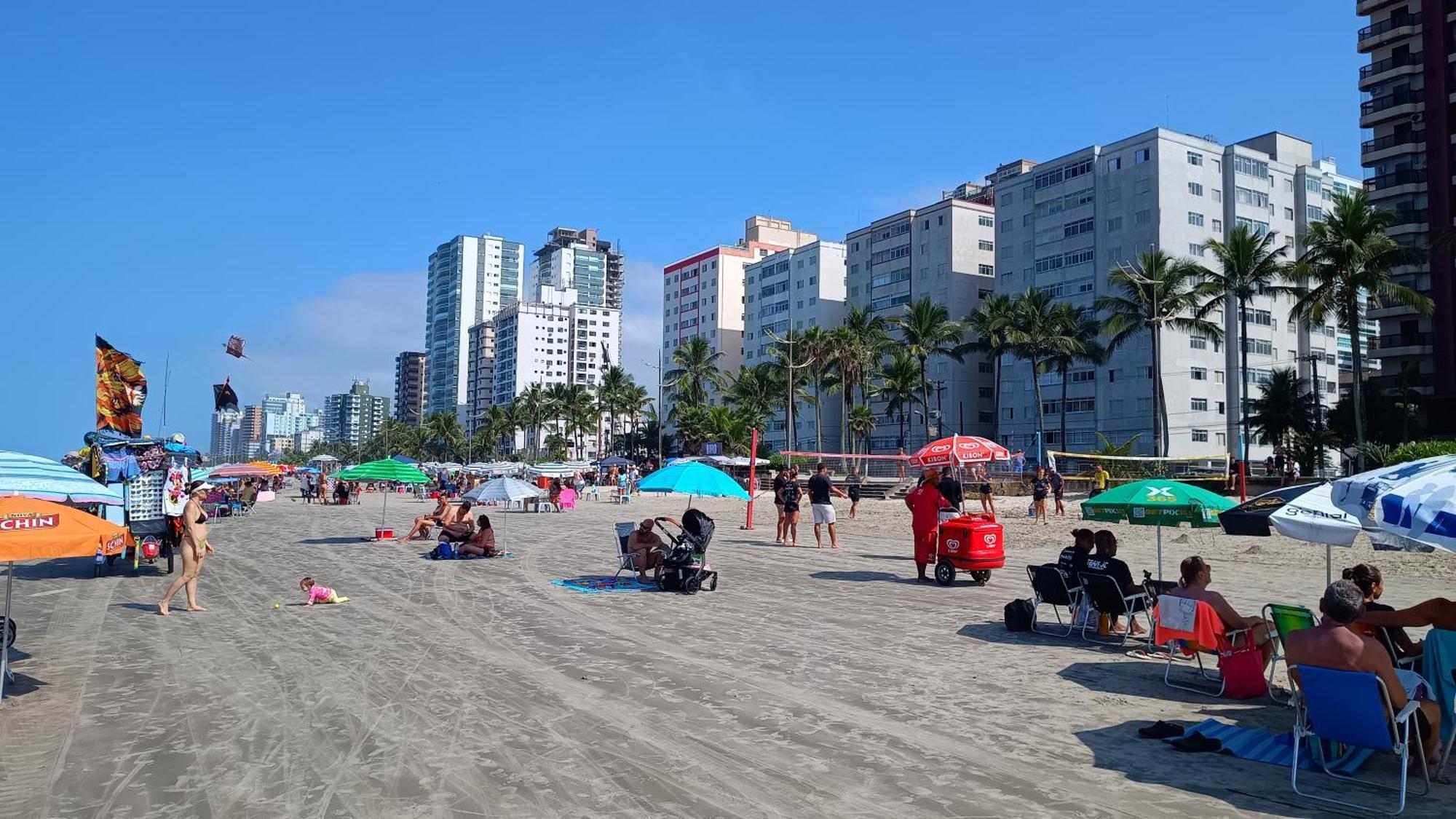 Apartamento Pe Na Areia Vila Caicara プライア・グランデ エクステリア 写真