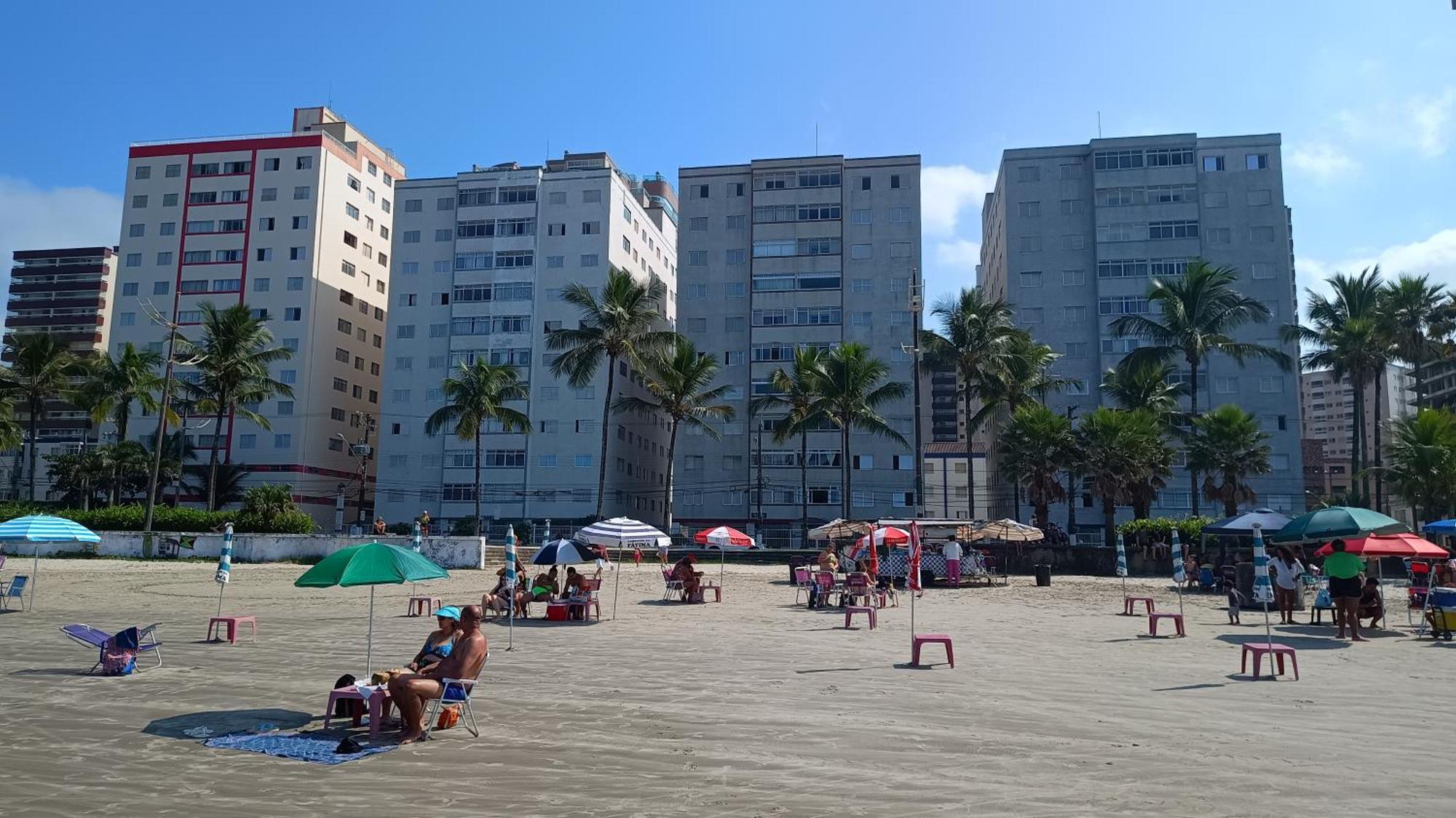 Apartamento Pe Na Areia Vila Caicara プライア・グランデ エクステリア 写真